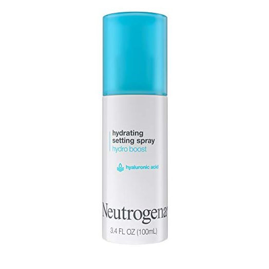 Neutrogena Hydro Boost Hydrating Makeup Setting Spray with Hyaluronic Acid, Longwear Makeup Setting Facial Mist for Smooth, Glowing, Dewy Skin, Non-Comedogenic & Hypoallergenic, 3.4 fl. oz