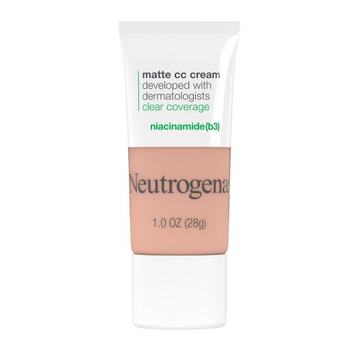 Neutrogena Clear Coverage Flawless Matte CC Cream, Cool Beige, 1 oz