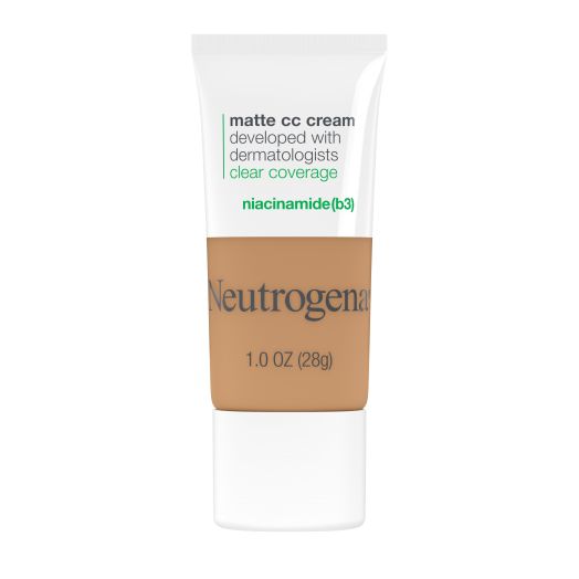 Neutrogena Clear Coverage Flawless Matte CC Cream, Butterscotch, 1 oz