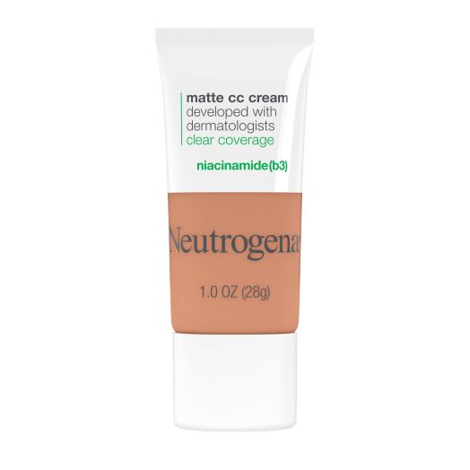 Neutrogena Clear Coverage Flawless Matte CC Cream, Cappuccino, 1 oz