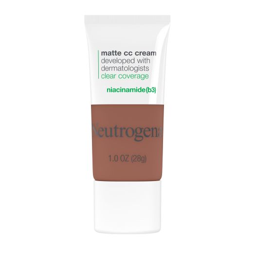 Neutrogena Clear Coverage Flawless Matte CC Cream, Warm Mocha, 1 oz