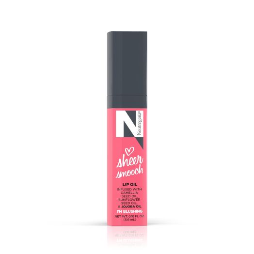 Neutrogena Sheer Smooch Tinted Lip Oil, Shade I'm Blushing, 0.18 fl. oz