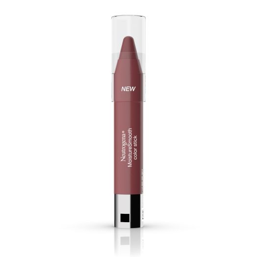 Neutrogena MoistureSmooth Color Stick Lipstick, 100 Pink Nude,.011 oz