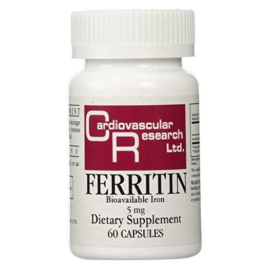 Cardiovascular Research Ferritin Maximum Absorption Iron Supplement 1-Pack, 01-Cream,60 Capsules