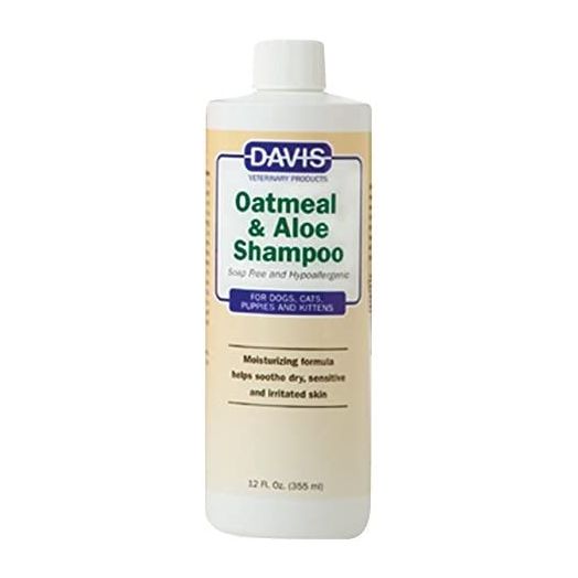 Davis Oatmeal and Aloe Dog and Cat Shampoo, 12-Ounce