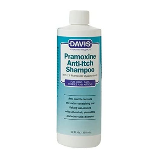 Davis Pramoxine Anti-Itch Dog and Cat Shampoo, 12-Ounce