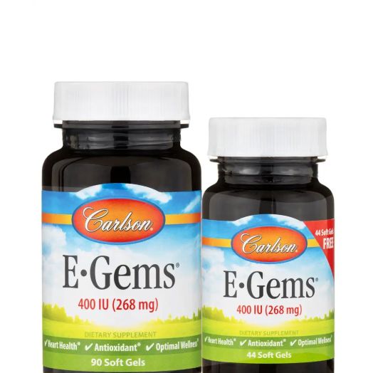 Carlson Labs E-Gems 400 IU (268 mg) - 90 + 44 Soft Gels