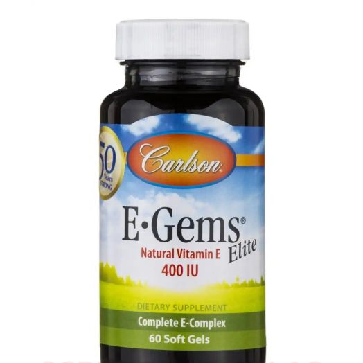 Carlson Labs E-Gems Elite 400 IU (268 mg) - 60 Soft Gels