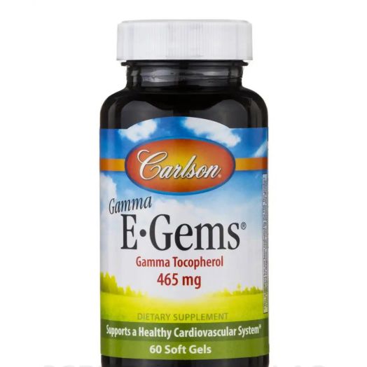 Carlson Labs E-Gems Gamma Tocopherol 465 mg - 60 Soft Gels