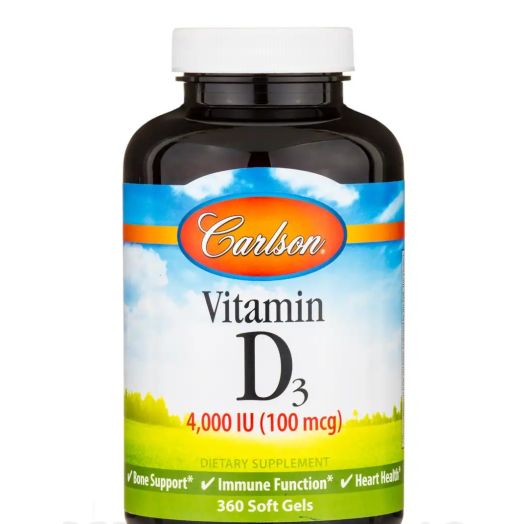 Carlson Labs Vitamin D3 4,000 IU - 360 Soft Gels