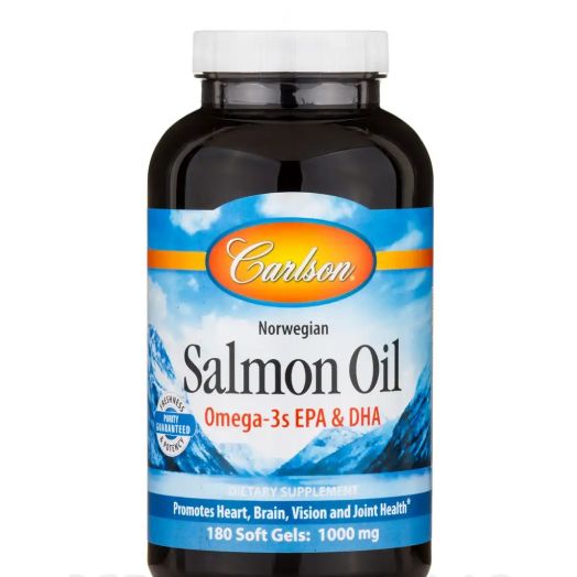 Carlson Labs Salmon Oil 1000 mg - 180 Soft Gels