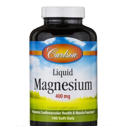 Carlson Labs Liquid Magnesium 400 mg - 100 Soft Gels