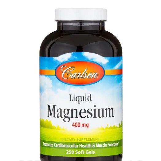 Carlson Labs Liquid Magnesium 400 mg - 250 Soft Gels