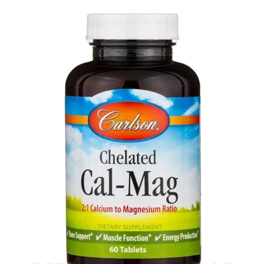 Carlson Labs Chelated Cal-Mag - 60 Tablets