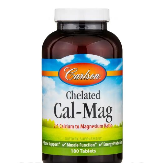 Carlson Labs Chelated Cal-Mag - 180 Tablets