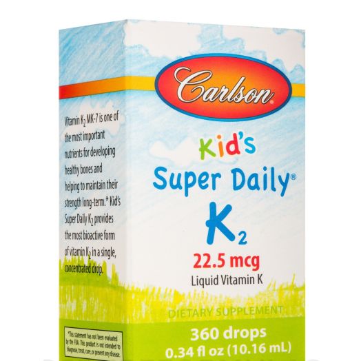 Carlson Labs Kid's Super Daily K2 (22.5 mcg) - 0.34 fl. oz (10.16 ml)