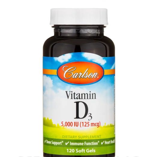 Carlson Labs Vitamin D3 5,000 IU - 120 Soft Gels