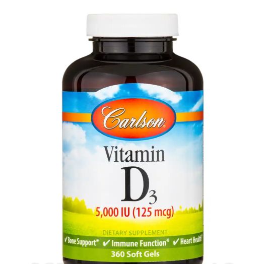 Carlson Labs Vitamin D3 5,000 IU - 360 Soft Gels