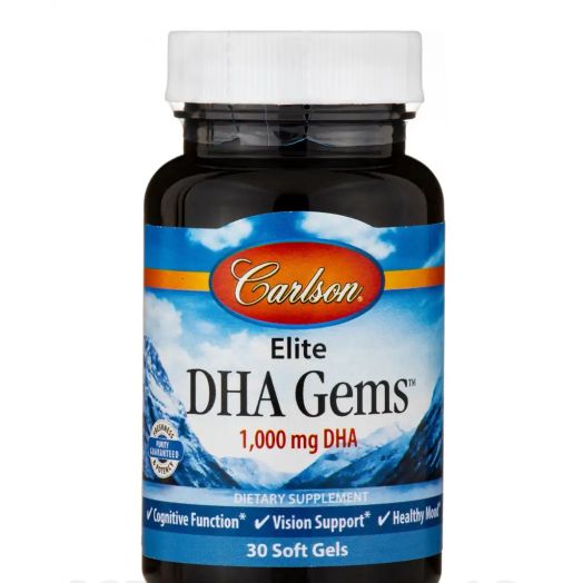 Carlson Labs Elite DHA Gems 1000 mg - 30 Soft Gels