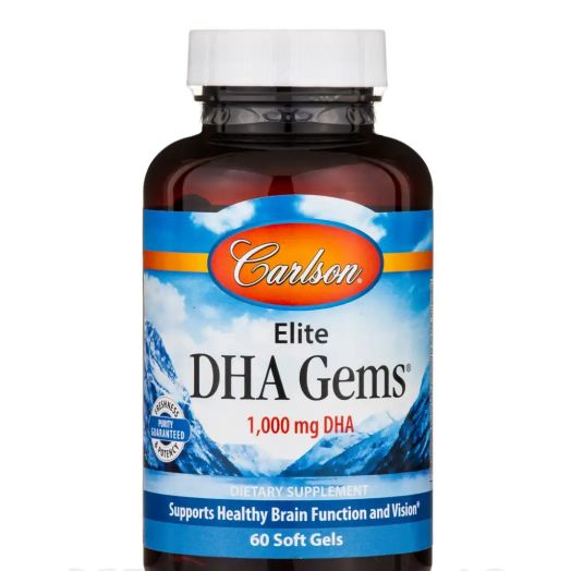 Carlson Labs Elite DHA Gems 1000 mg - 60 Soft Gels