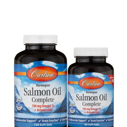 Carlson Labs Salmon Oil Complete - 120 + 60 Soft Gels