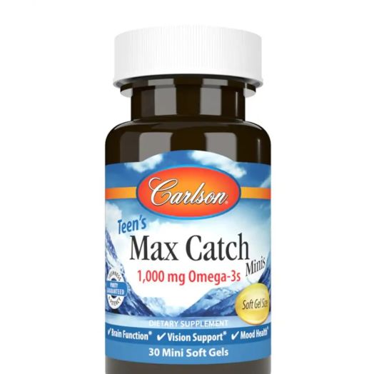 Carlson Labs Teen's Max Catch Minis - 30 Mini Soft Gels