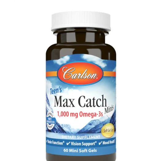 Carlson Labs Teen's Max Catch Minis - 60 Mini Soft Gels