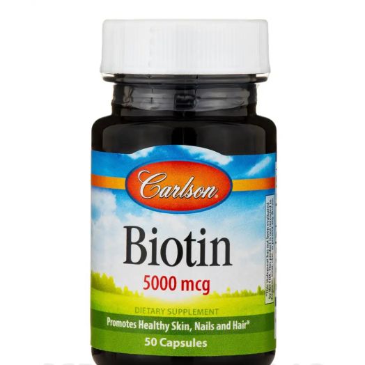 Carlson Labs Biotin 5000 mcg - 50 Capsules