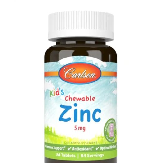 Carlson Labs Kid's Chewable Zinc 5 mg - 84 Tablets