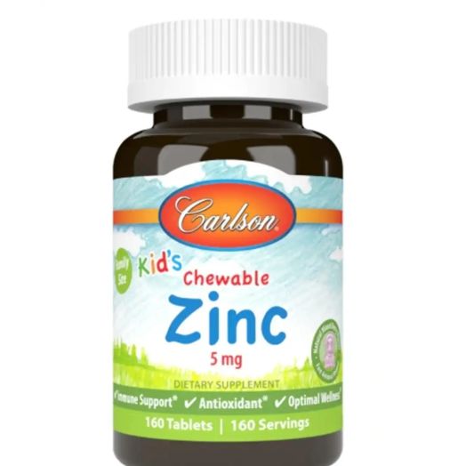 Carlson Labs Kid's Chewable Zinc 5 mg - 160 Tablets