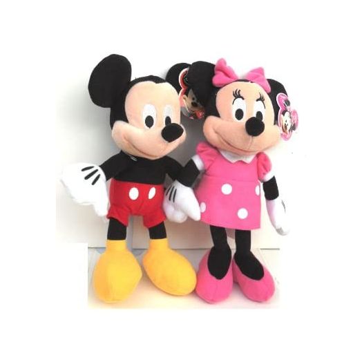 EROSOM Disney Mickey and Minnie Mouse 10" Plush Bean Bag Doll