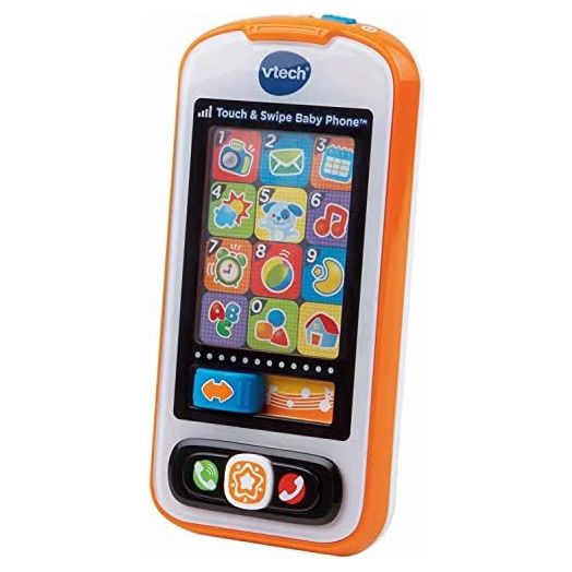 VTech Touch and Swipe Baby Phone, Orange