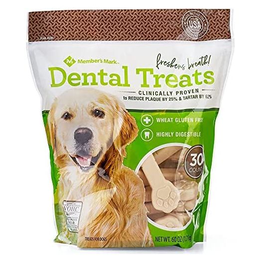 Concord Import Member S Mark Dental Chew Treats for Dogs (30 Ct.) Wholesale, Cheap, Discount, Bulk (1 - Pack), 901567