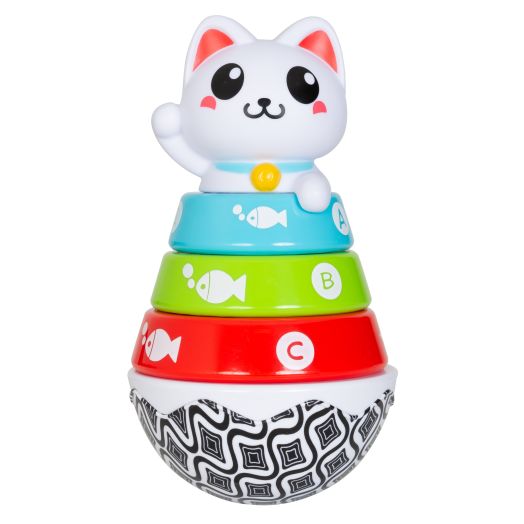 Smart Steps by Baby Trend Stack-a-Cat Stacking Ring Interactive Toy