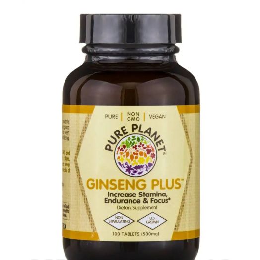 Pure Planet Ginseng Plus 500 mg - 100 Tablets