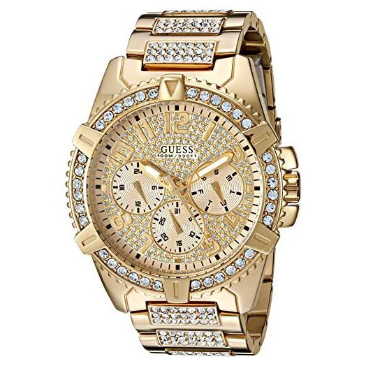 Guess 48MM Crystal Embellished Watch