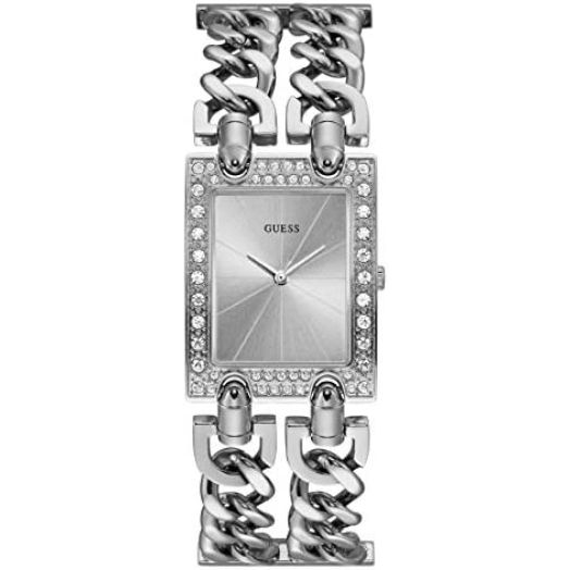 Guess mod Heavy Metal Womens Analog Quartz Watch with Stainless Steel Bracelet W1121L1