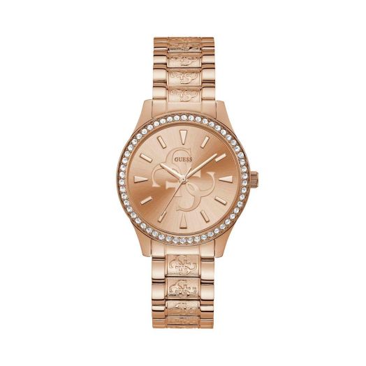 Guess Anna Quartz Rose Gold Dial Ladies Watch W1280L3