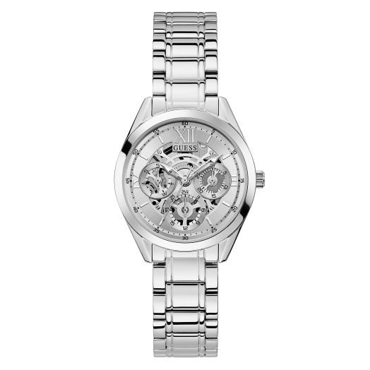 GUESS Women Quartz Watch with Stainless Steel Strap