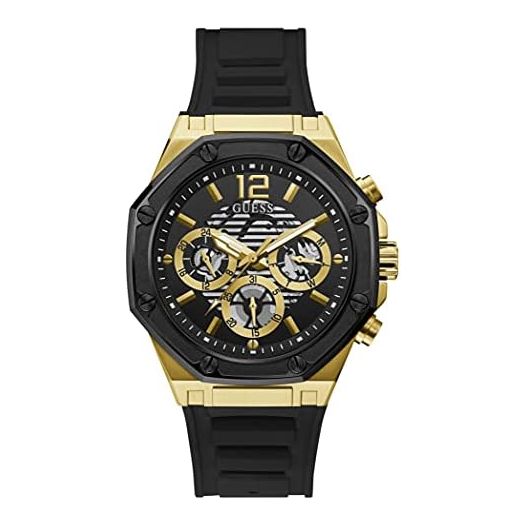 GUESS 44mm Multifunction Skeletonized Watch