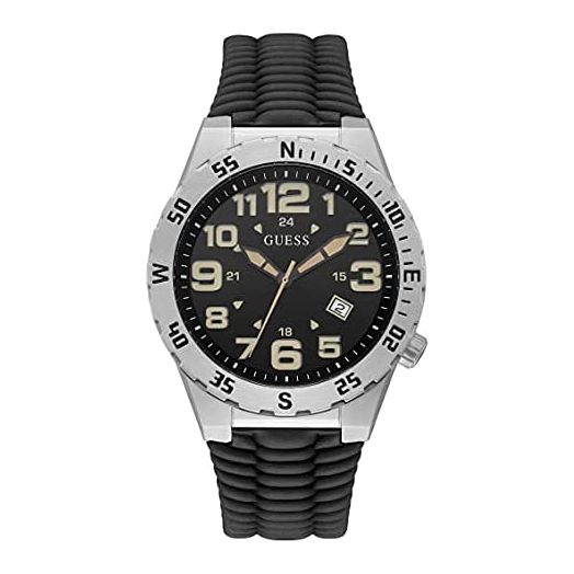 GUESS 46mm Stainless Steel Watch with Date