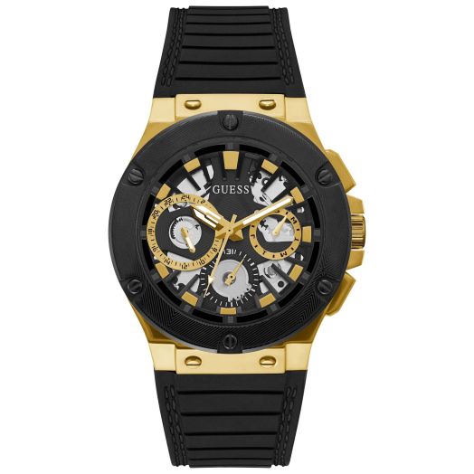 GUESS Men's 44mm Watch - Navy Strap Navy Dial Navy Case