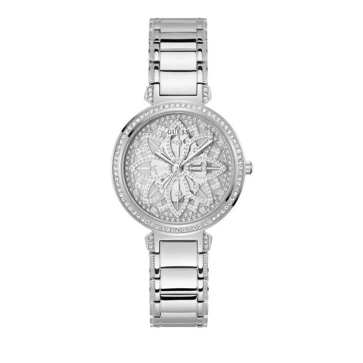 GUESS Ladies 36mm Watch - Iridescent Bracelet Lavender Dial Iridescent Case