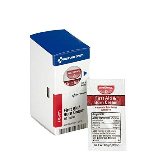 First Aid Only SmartCompliance Refill First Aid Burn Cream, 10 per Box