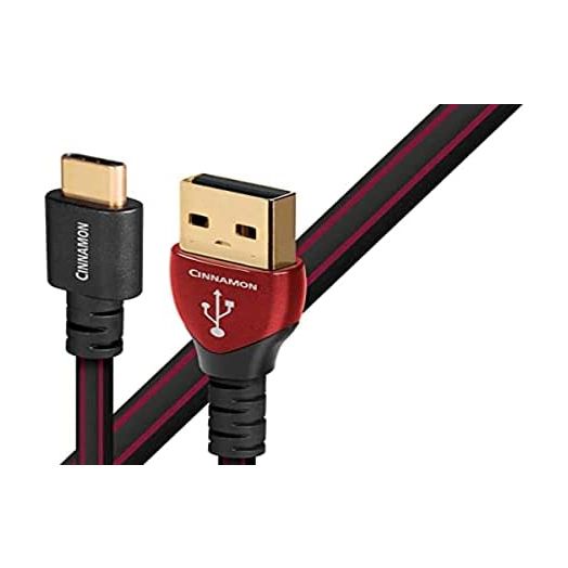 AudioQuest Cinnamon, USB A to USB C Cable, 0.75-Meter/2.46 Feet