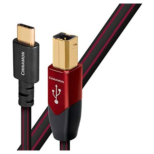 AudioQuest Cinnamon, USB B to USB C Cable, 0.75-Meter/2.46 Feet