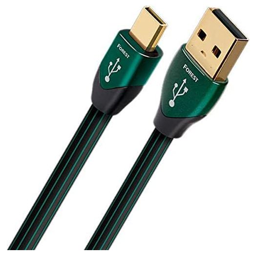 AudioQuest Forest 1.5 m Micro-USB Cable, USB A Micro-USB B Male USB Cable – Black (1.5 m, USB A, Micro-USB B, 2.0, Male/Male, Black)