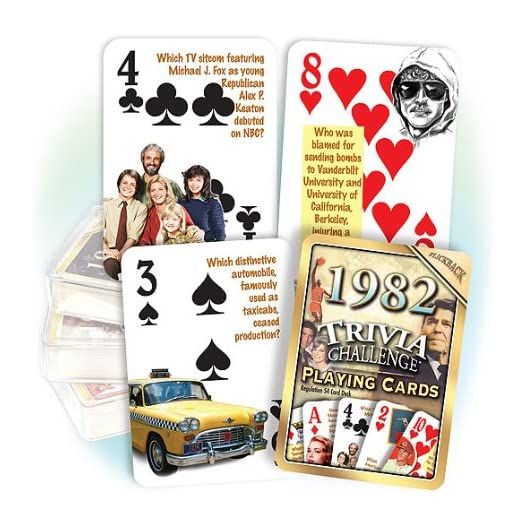 Flickback 1982 Trivia Playing Cards: Happy Birthday or Anniversary