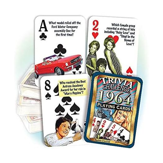 Flickback 1964 Trivia Playing Cards