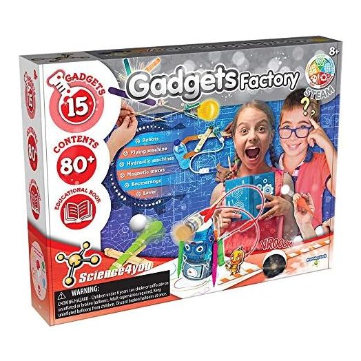 PlayMonster Science4you - Gadgets Factory - Create 15 Exciting Gadgets - Fun, Education Activity for Kids Ages 8+